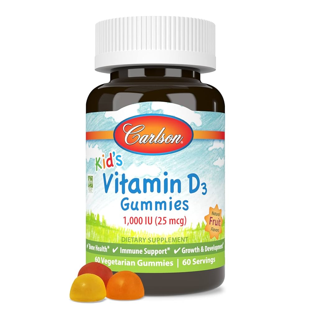 VITAMINA D3 KIDS CARLSON 25 MCG 60 GUMMIES