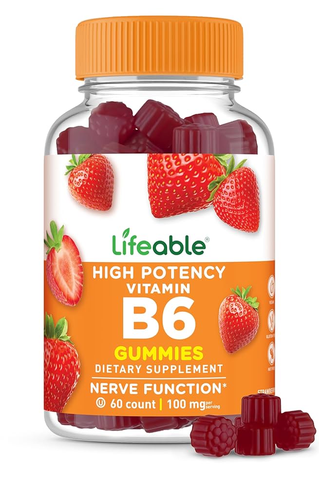 VITAMINA B6 100 MG 60 GUMMIES LIFEABLE