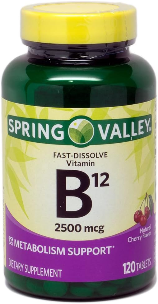 VITAMINA B12 2,500mg 120 TABLETS SPRING VALLEY