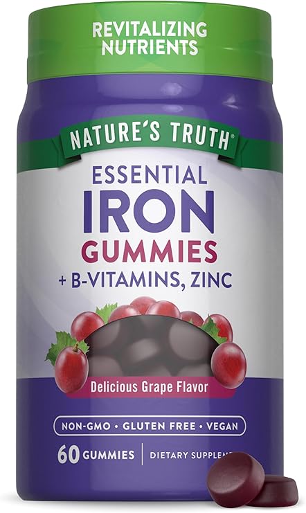 ESSENTIAL IRON 60 GUMMIES NATURES TRUTH