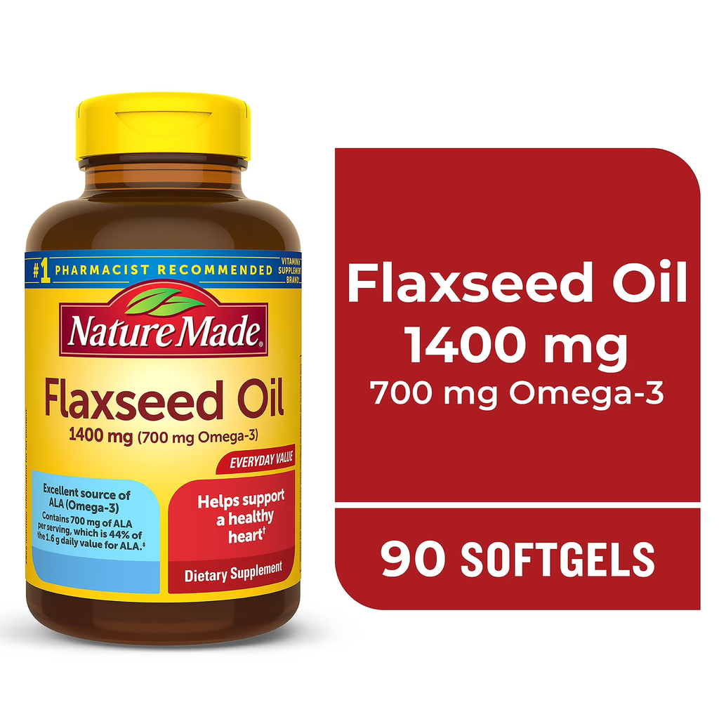 FLAXSEED OIL NATURE MADE 1400MG X 90 CAPS
