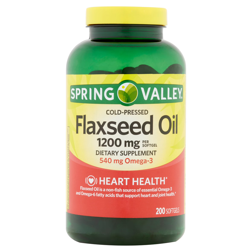 FLAXSEED OIL 1200G X 200 CAPS SPRING VALLEY