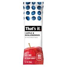 THATS IT BAR UNIDAD APPLE+BLUEBERRIES 35 GR
