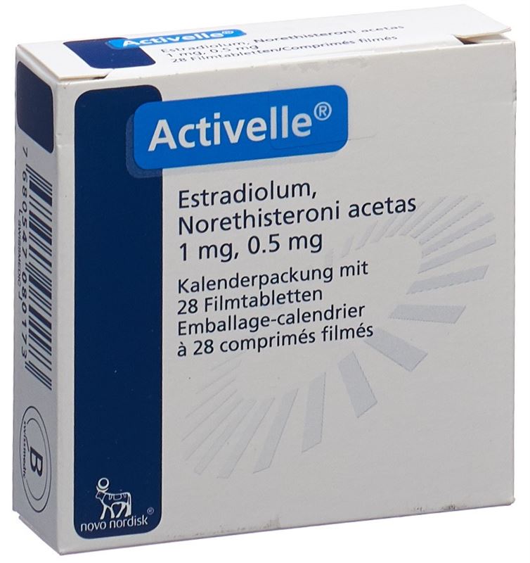 ACTIVELLE 1 MG/0.5 MG 28COM