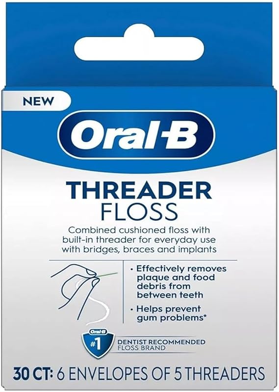 ORAL-B THREADER FLOSS 30 CT