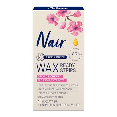 WAX BANDAS DE CERAS DEPILADORAS X 40 BANDAS NAIR
