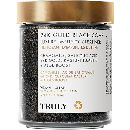 24K GOLD BLACK SOAP 180 ML TRULY