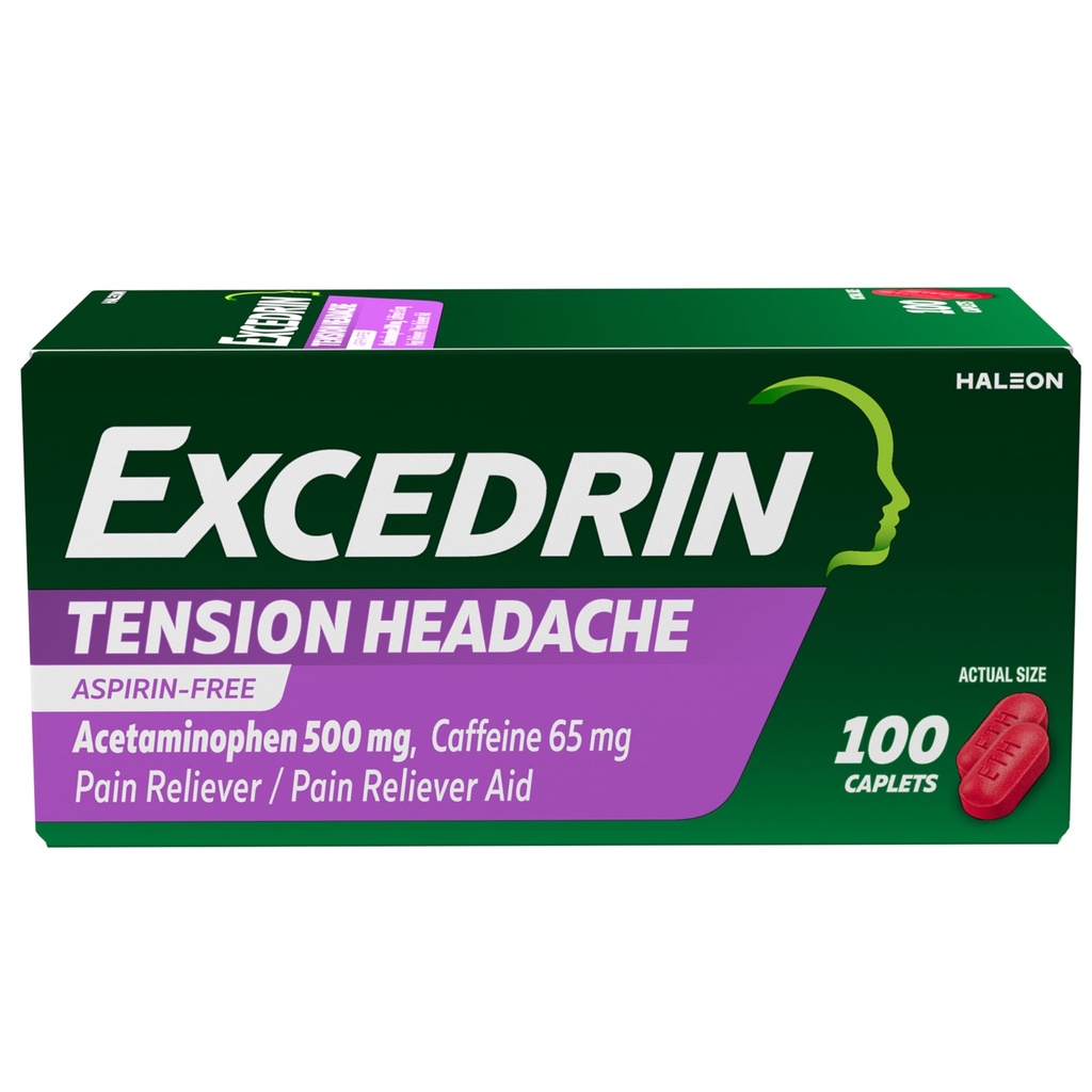 EXCEDRIN TENSION HEADACHE 100CAP