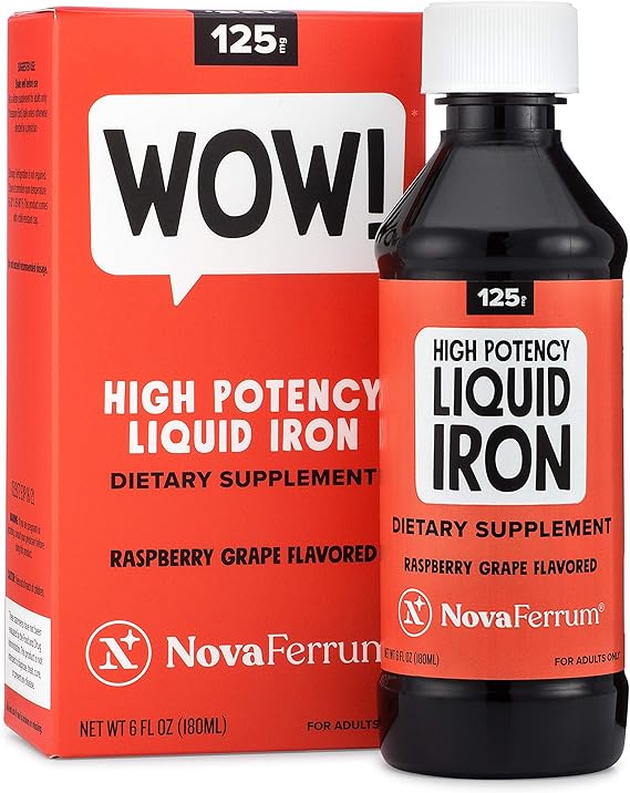 HIGH POTENCY LIQUID IRON 125 MG 180 ML NOVAFERRUM