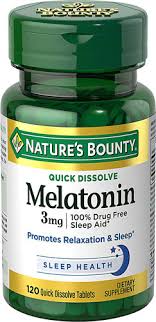 MELATONIN SLEEP AID 3 MG 120 CAP NATURES BOUNTY