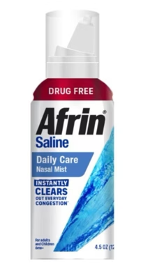 AFRIN SALINE INSTANTLY CLEARS 127ML BAYER