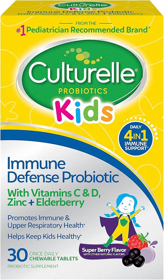 CULTURELLE KIDS IMMUNE DEFENSE PROBIOTICO 30 TAB MASTICABLES