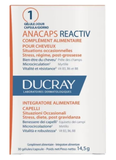 ANACAPS REACTIV DUCRAY 30 CAP 14,5 GR