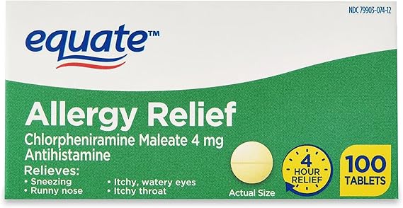 ALLERGY RELIEF 4MG 100 TABLETAS EQUATE
