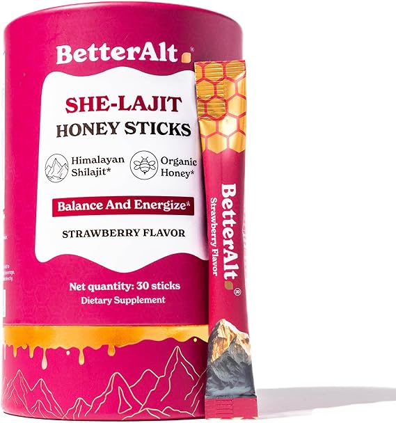 SHILAJIT HONEY STICKS STRAWBERRY 30 STICKS BETTERALT
