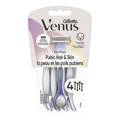 AFEITADORA VENUS PUBIC HAIR & SKIN 4 UND