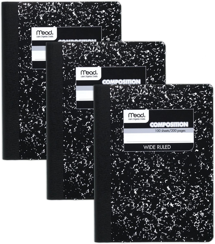 NOTEBOOK COMPOSITION WIDE RULED 100 HOJAS