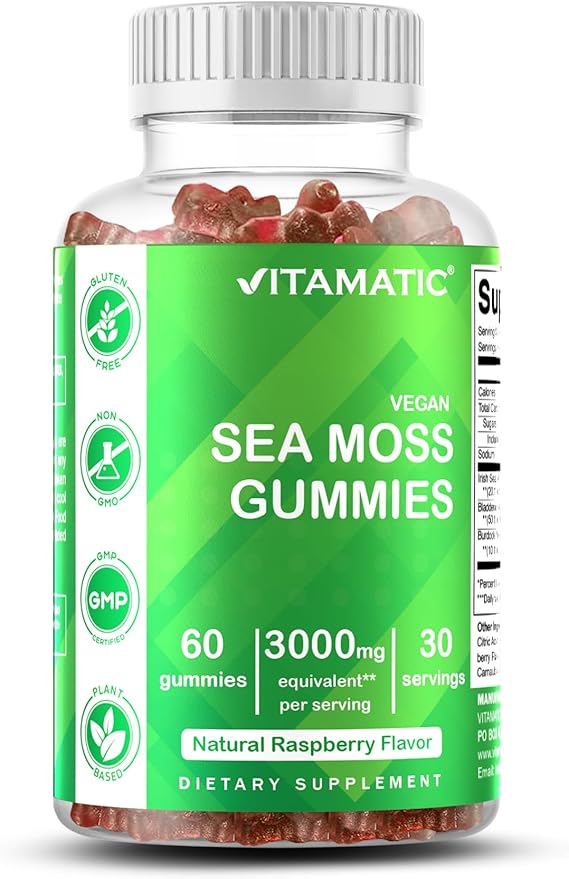 SEA MOSS 3000MG 60 GUMMIES VITAMATIC