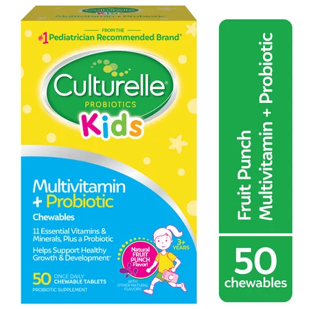 CULTURELLE MULTIVITAMIN + PROBIOTIC 50 CHEWABLE TABLETS