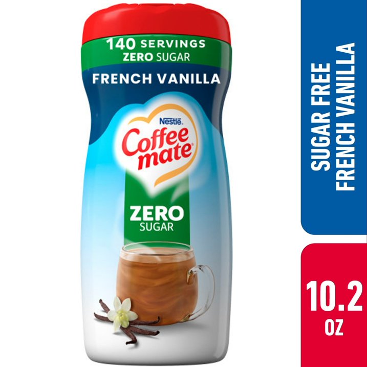 COFFEE MATE ZERO SUGAR FRENCH VANILLA NESTLE 425.2 GR