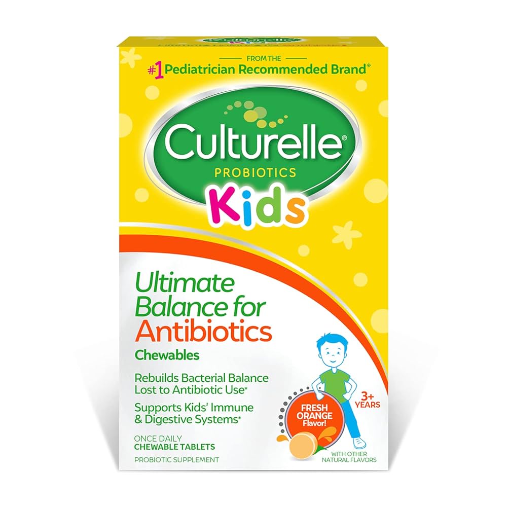 CULTURELLE ULTIMATE BALANCE FOR ANTIBIOTICS 20 CHEWABLE TABLETS