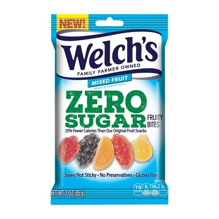GOMITAS WELCHS ZERO SUGAR FRUITY BITES 85 GR