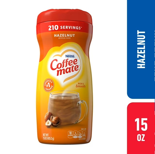COFFEE MATE HAZELNUT NESTLE 425.2GR