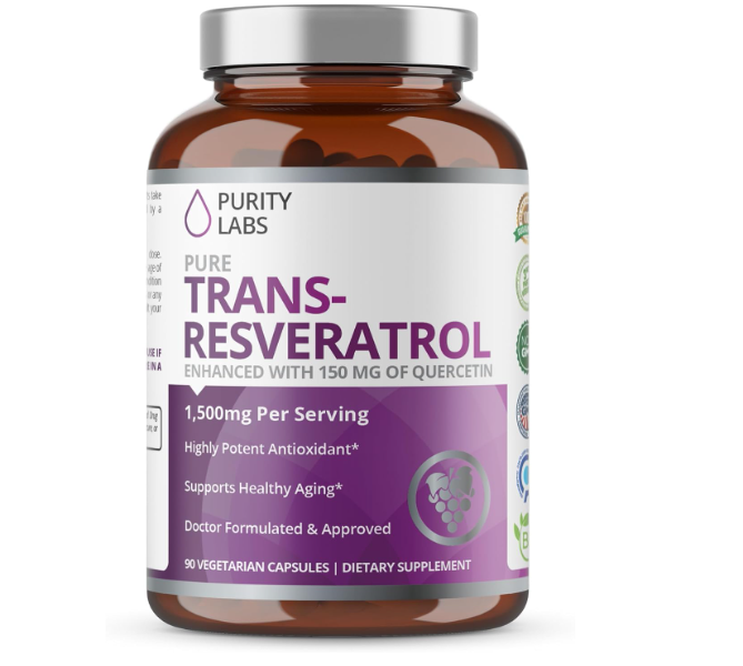 TRANS RESVERATROL 1500 MG 90 CAP PURITY LABS