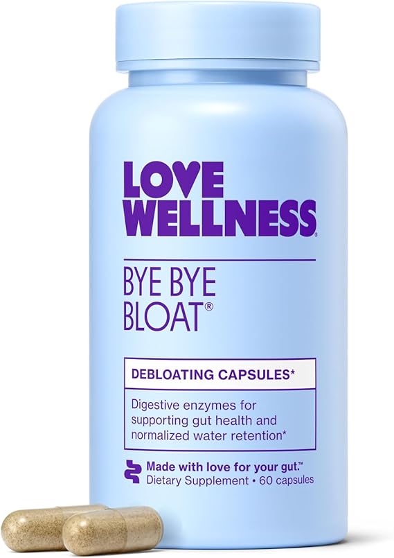 BYE BYE BLOAT 60 CAP LOVE WELLNESS