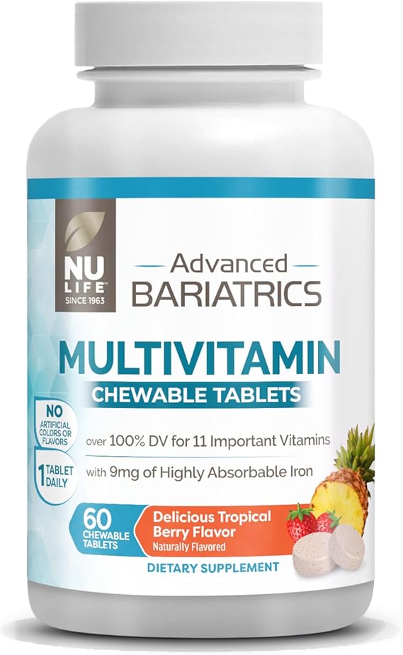 ADVANCED BARIATRICS MULTIVITAMINICO 60 CHEWABLE NULIFE