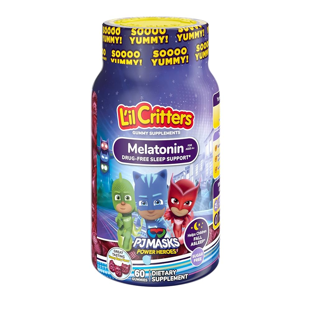 LIL CRITTERS PJ MASKS MELATONIN 60 GUMMIES