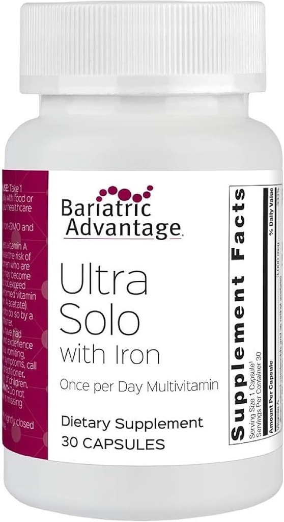 ULTRA SOLO CON HIERRO 30 TABLETAS BARIATRIC ADVANTAGE