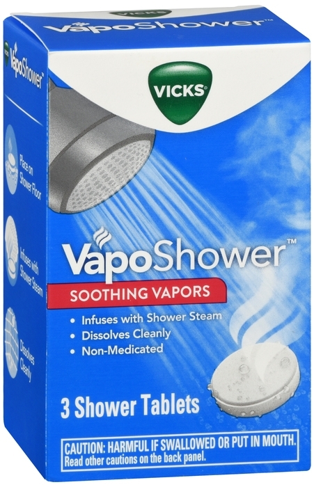 VAPOSHOWER SCOOTHING VAPORS 3 TABLETS VICKS
