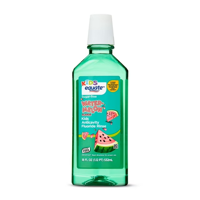 ENJUAGUE CON FLUOR PARA NIÑOS SABOR WATERMELON 532ML EQUATE KIDS