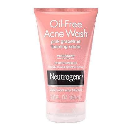OIL-FREE ACNE WASH PINK FOAMING SCRUB NEUTROGENA 59 ML