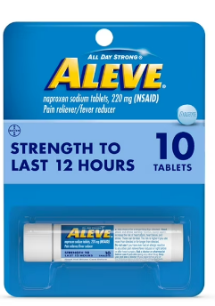 ALEVE STRENGTH TO LAST 12 HOURS 10 TABLETS