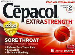 CEPACOL CHERRY EXTRA STRENGHT 16 CAP