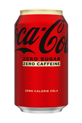 COCA COLA ZERO SUGAR ZERO CAFFEINE 355 ML