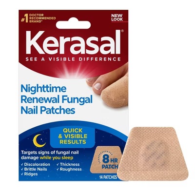 KERASAL PARCHES PARA UÑAS USO NOCTURNO ANTIMICOTICO 14 PARCHES