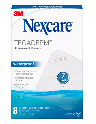 TEGADERM WATERPROOF TRANSPARENT DRESSING BANDAGE 8 UNID