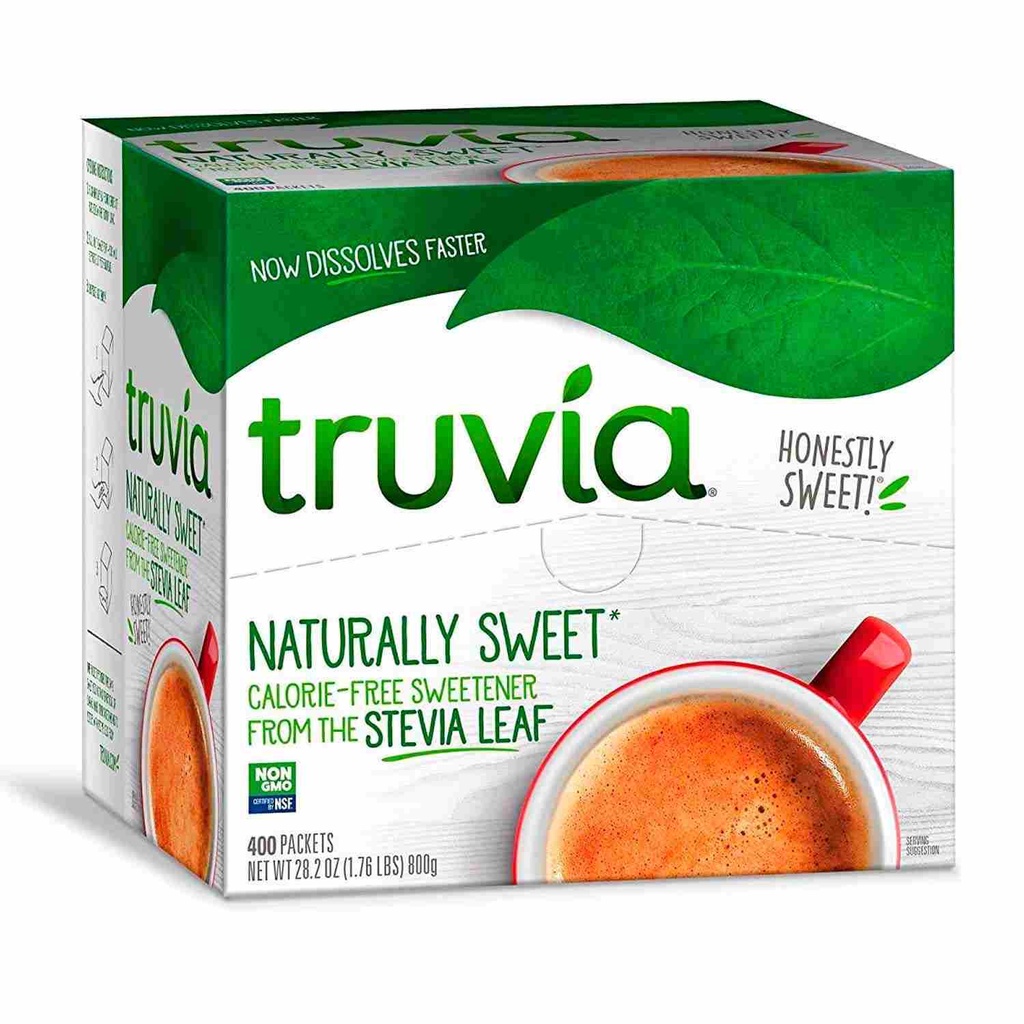 TRUVIA DE HOJA DE STEVIA 400 SOBRES