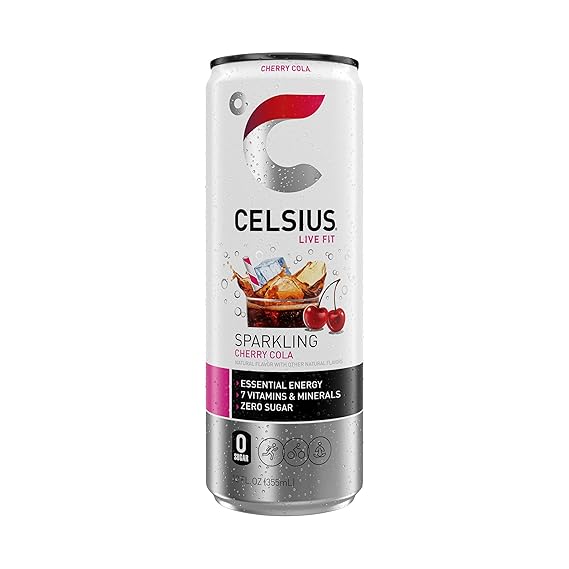 AGUA CELSIUS SPARKLING CHERRY COLA 355 ML