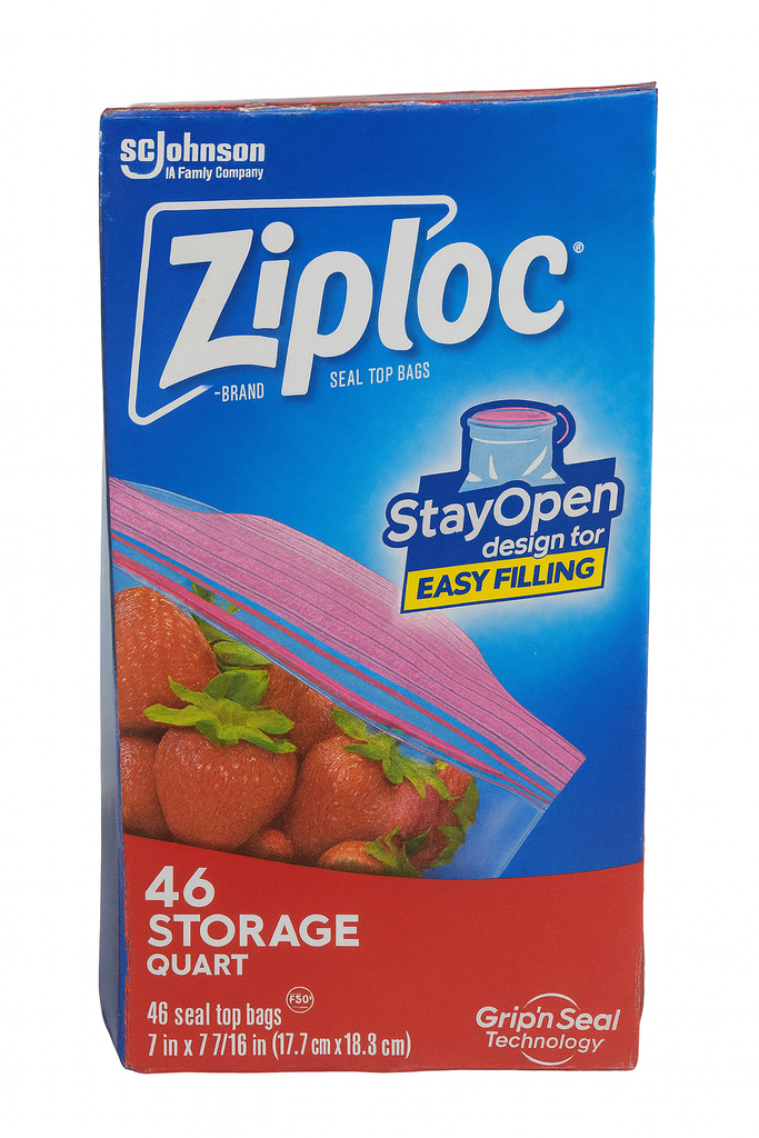 ZIPLOC PARA ALMACENAR STORAGE QUART 46UND