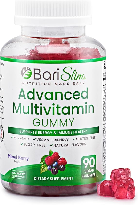 ADULT MULTIVITAMIN ADVANCED MIXED BERRY 90 GUMMIES BARI SLIM