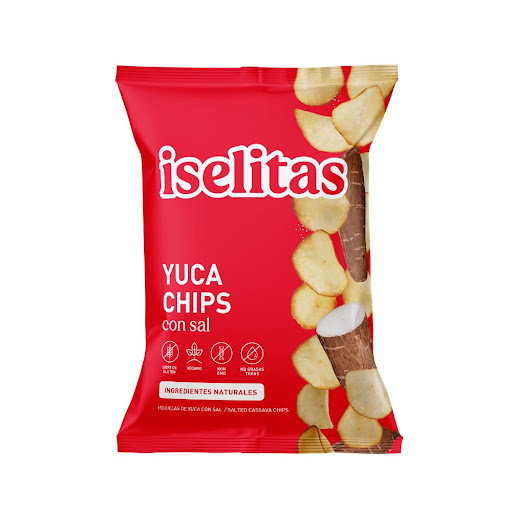 YUCA ISELITAS CHIPS CON SAL 180 GR