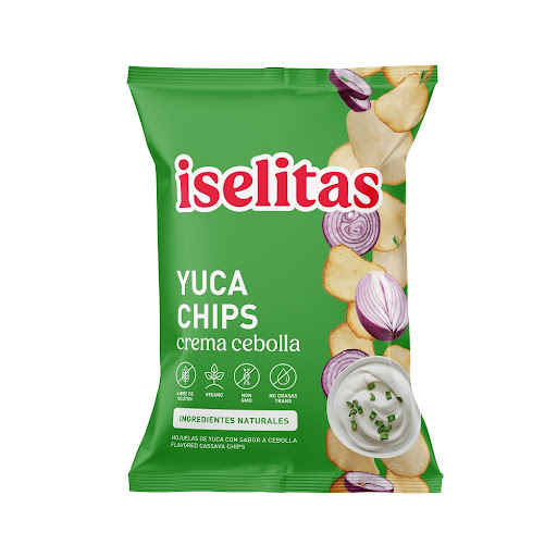 YUCA ISELITAS CHIPS CREMA CEBOLLA 70 GR