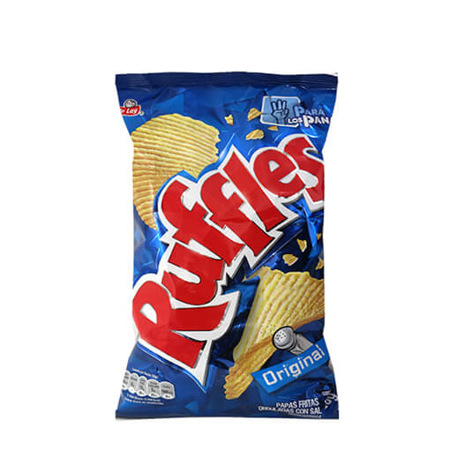 PAPAS FRITO LAY NATURAL RUFFLES  125 GR