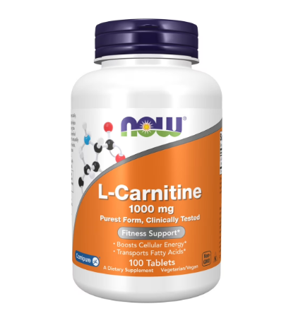 L-CARNITINE 1000mg x 100 CÁPSULAS NOW
