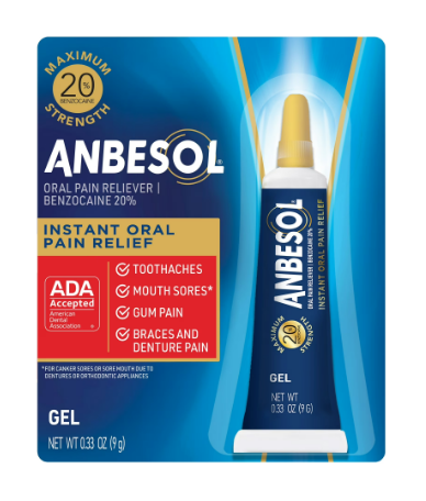 ANBESOL PAIN RELIEF GEL 9 G
