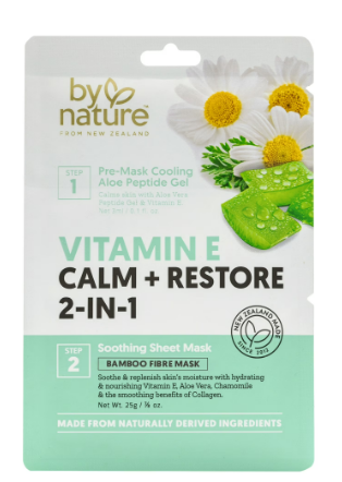 MASCARILLA CON VITAMINA E CALM + RESTORE 2EN1 BY NATURE